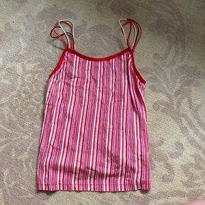 Vintage tank top. Stripes. Colorful
